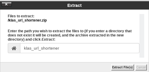 dialog prompt ekstrak