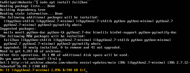 Install fail2ban