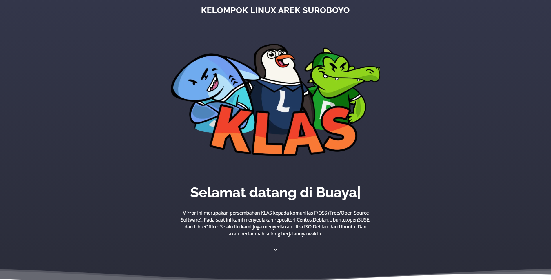 Landing Page buaya.klas.or.id